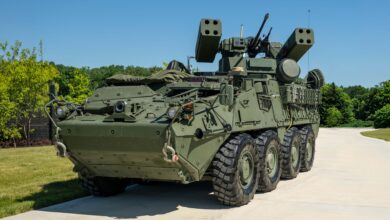 SGT STOUT maneuver short-range air defense system. Photo: Leonardo DRS