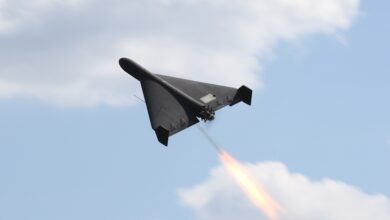 The Garpia-A1E loitering munition. Photo: Rosoboronexport