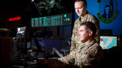 Airmen with the 67th Cyberspace Wing carry out cyber operations at Joint Base San Antonio–Lackland’s Medina Annex in Texas on Sept. 5, 2023. Photo: Jason W. Edwards/US Air Force