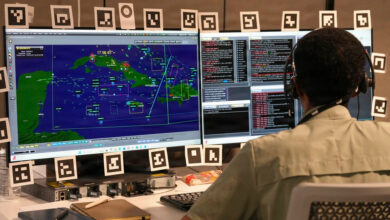 A US Airman participates in the Decision Advantage Sprint for Human-Machine Teaming (DASH) experiment in Las Vegas, Nevada, in May 2026. Photo: Debora Henley/DVIDS