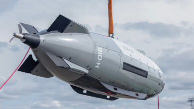 Dive-LD unmanned underwater vehicle. Photo: Anduril Industries