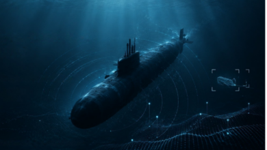 The UK is demonstrating an anti-submarine warfare system.