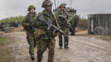 Canadian Army soldiers conduct stability operations during Exercise MAPLE RESOLVE 19 in Wainwright, Alberta, on May 15, 2019. Photo: Department of National Defence
