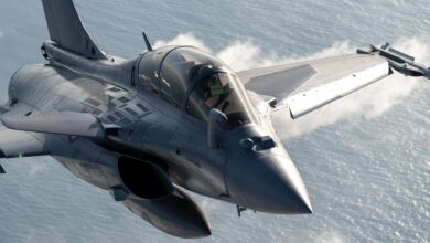 Dassault Aviation’s Rafale fighter during flight testing as the company evaluates new artificial intelligence algorithms for future cockpit and combat-system upgrades. Image: Dassault