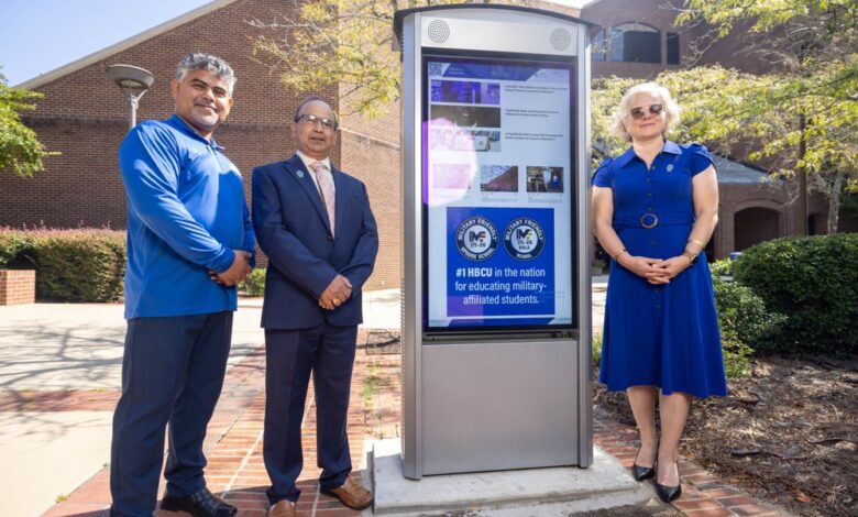 Ganesh C. Bora, Sambit Bhattacharya, and Burcu Adivar will lead Fayetteville State University’s new defense AI research program. Photo: Fayetteville State University