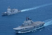 Indonesian Navy's first aircraft carrier KRI Sriwijaya (100).