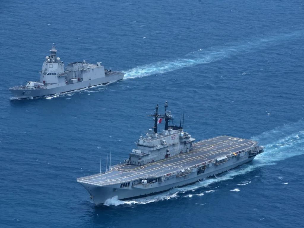 Indonesian Navy's first aircraft carrier KRI Sriwijaya (100).