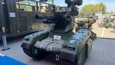 An armed THeMIS unmanned ground vehicle. Photo: Milrem Robotics