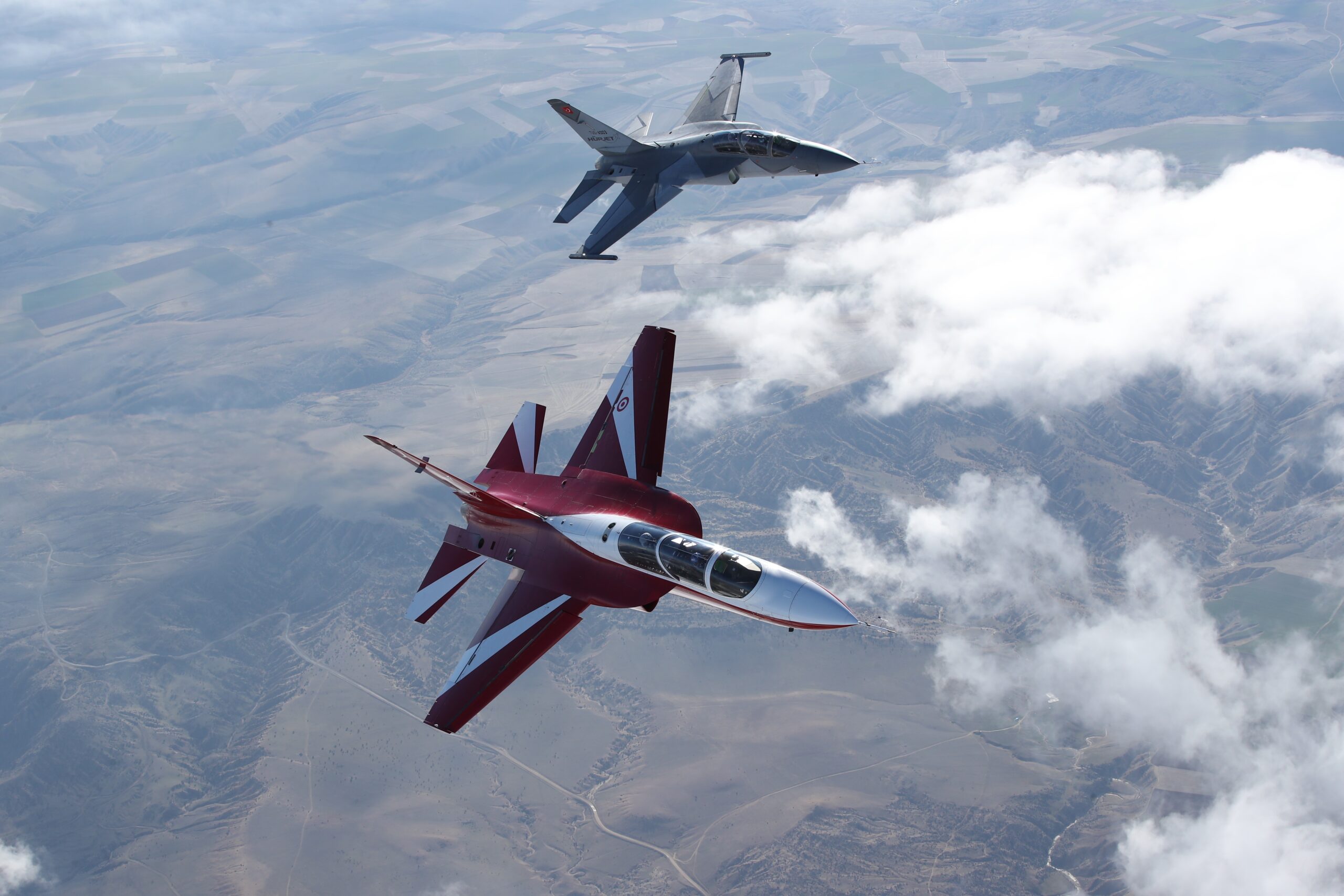 Hürkuş-II basic jet trainers. Photo: Turkish Aerospace Industries