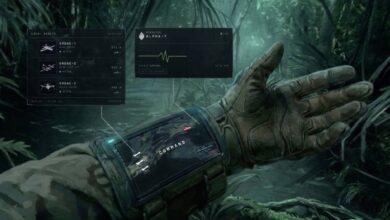 Smack Technologies’ Alpha is designed to give frontline operators AI-processed battlefield intelligence through a wrist-mounted display. Image: Smack Technologies