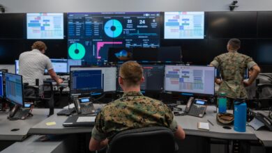 (Representative only.) US Marines and civilians participate in Cyber Flag 23-2, a cyber warfare exercise focused on offensive and defensive operations, at an undisclosed location on Aug. 7, 2023. Photo: Cpl. Oneg Plisner/US Marine Corps