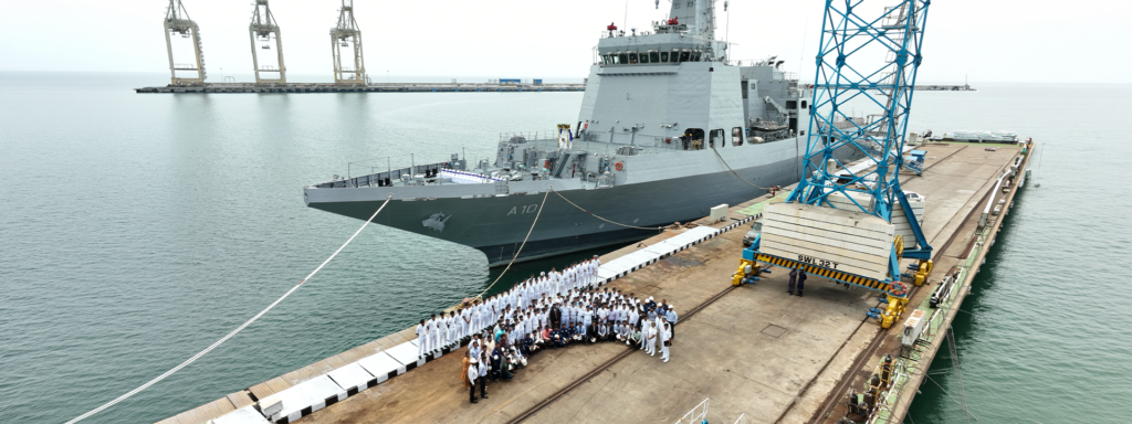 Indian Navy Accepts First Samarthak Multi-Purpose Vessel From L&T