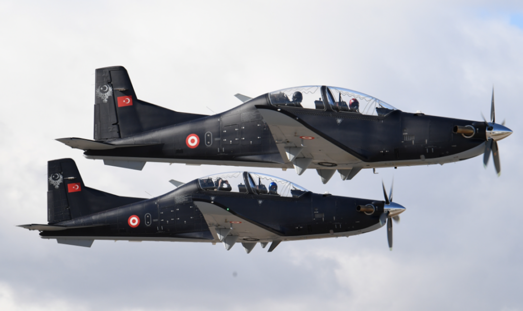 Hürkuş-II basic jet trainers. Photo: Turkish Aerospace Industries