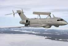 GlobalEye airborne early warning and control aircraft.