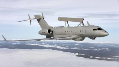 GlobalEye airborne early warning and control aircraft.