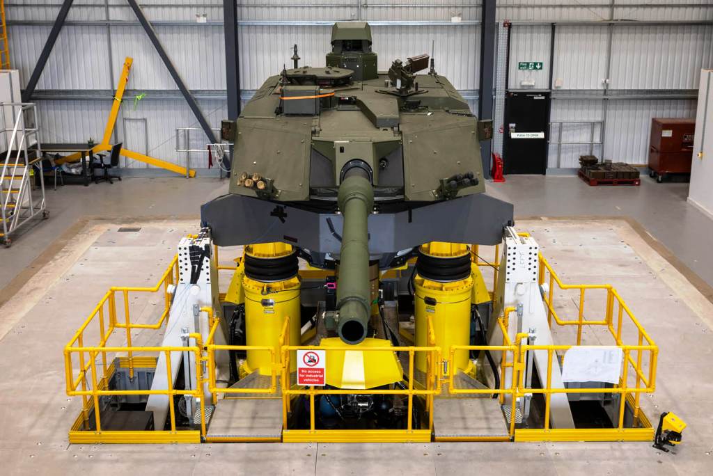 Rheinmetall's new vibration testing facility in the UK.