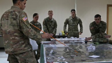 US Army personnel conduct a fire-support coordination exercise at Fort Drum, New York, on May 2, 2019. Photo: Staff Sgt. Paige Behringer/US Army