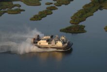 Ship-to-Shore Connector (SSC) landing craft.