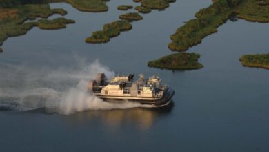 Ship-to-Shore Connector (SSC) landing craft.