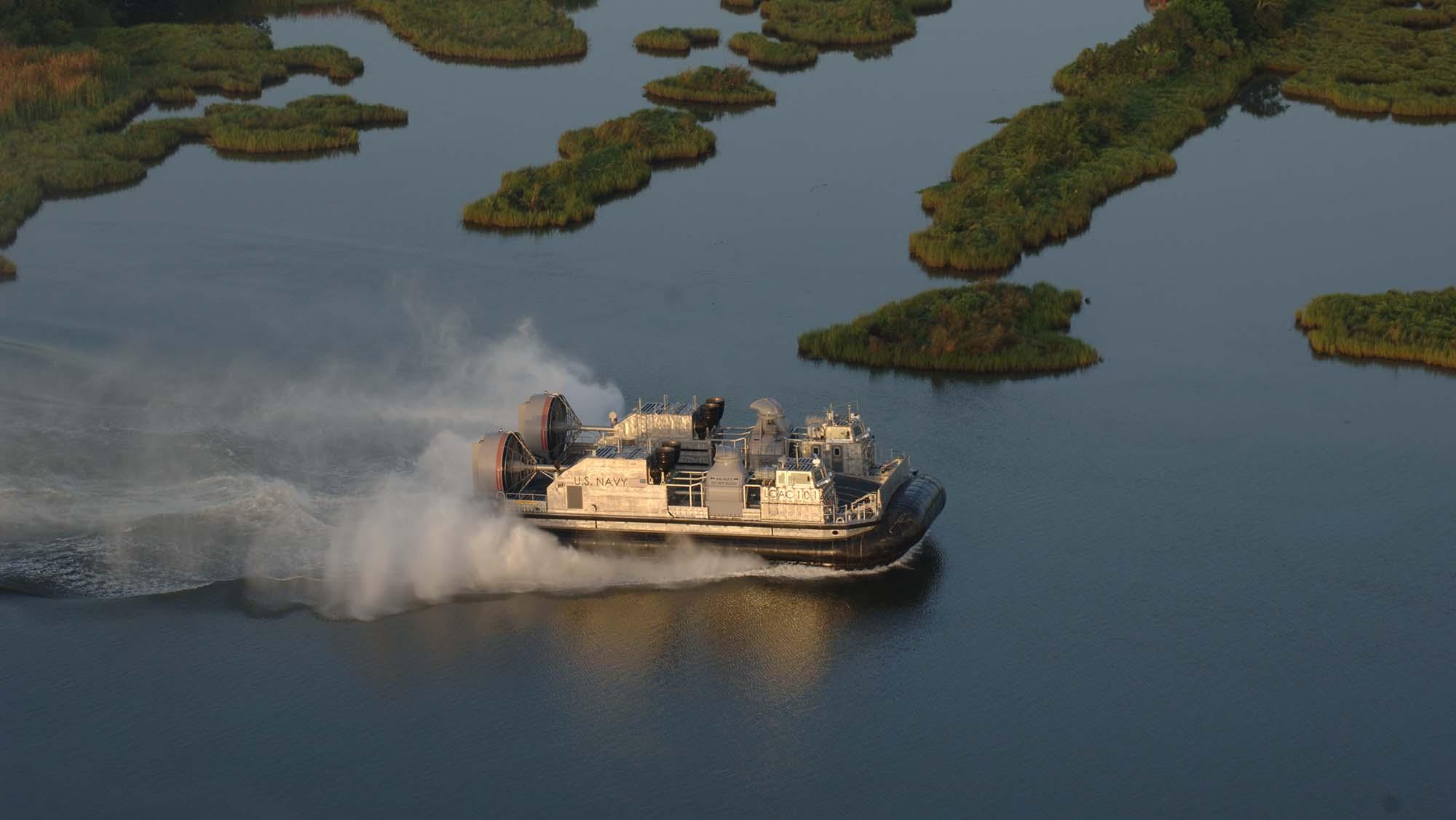 Ship-to-Shore Connector (SSC) landing craft.