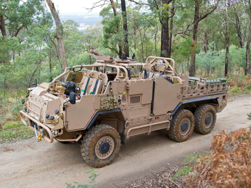 Trialing of the Special Operations Vehicle - Commando prototype in the Macedon Ranges, Victoria Images courtesy of Supacat Pty Ltd

The Special Operations Vehicle - Commando is the latest variant of the Supacat HMT Mk2 Extenda, procured under Joint Project 2097 (REDFIN) Phase 1B. REDFIN seeks to enhance the Australian Defence Force's Special Operations capability. The project will provide a range of specialised vehicles and enhancements to Networked Communications to meet Special Operations Command Land Mobility (LM) and Command, Control and Communications (C3) requirements