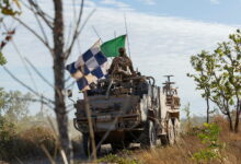 Australian Army soldiers from the 5th Battalion, The Royal Australian Regiment relocate from the observation post in the High Mobility Transporter Supacat during the Battle of Mt Bundey on Exercise Predator's Walk 2024 at the Mount Bundey Training Area, NT. Soldiers from the 1st Brigade conducted the culminating activity for Exercise Predator’s Walk at Mount Bundey Training Area. Over a two-day period, personnel conducted combat team assaults and combined arms live fire exercise known as the Battle of Mount Bundey. read less