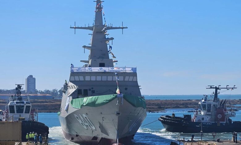 Navantia launches seventh corvette for Saudi Arabia.