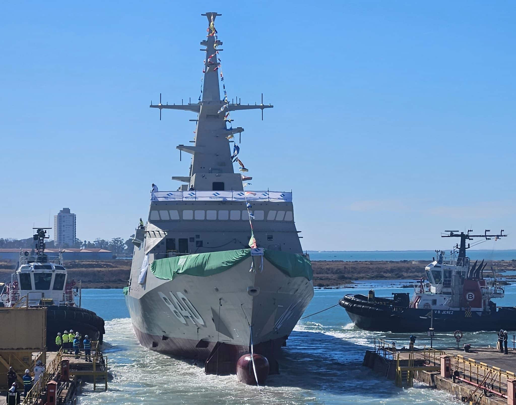 Navantia launches seventh corvette for Saudi Arabia.