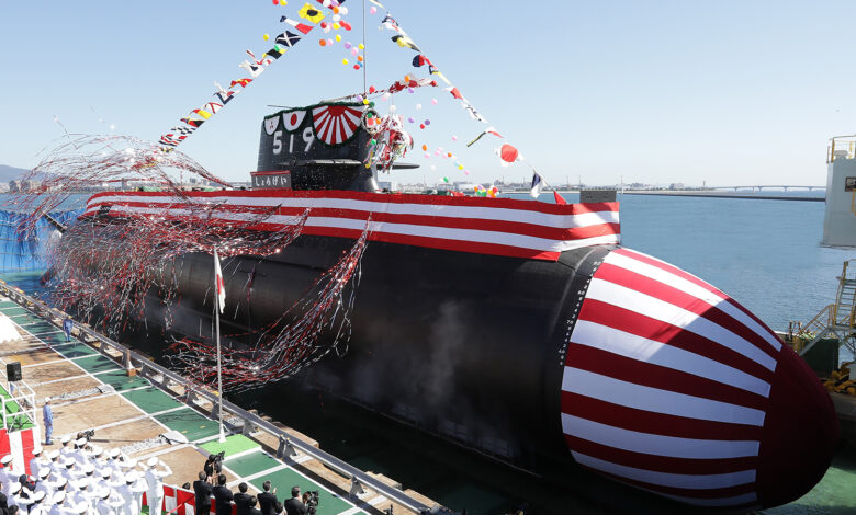 The JS Shōgei (SS-519) Taigei-class attack submarine