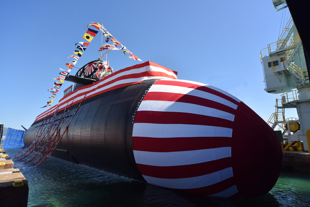 The JS Shōgei (SS-519) Taigei-class attack submarine. Photo: Mitsubishi Heavy Industries