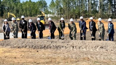 Representatives from the US Navy’s Team Submarine and the Australian Mission to the United States break ground on the third center of excellence at Fairbanks Morse Defense’s Bird-Johnson Propeller Company facility in Pascagoula, Mississippi.