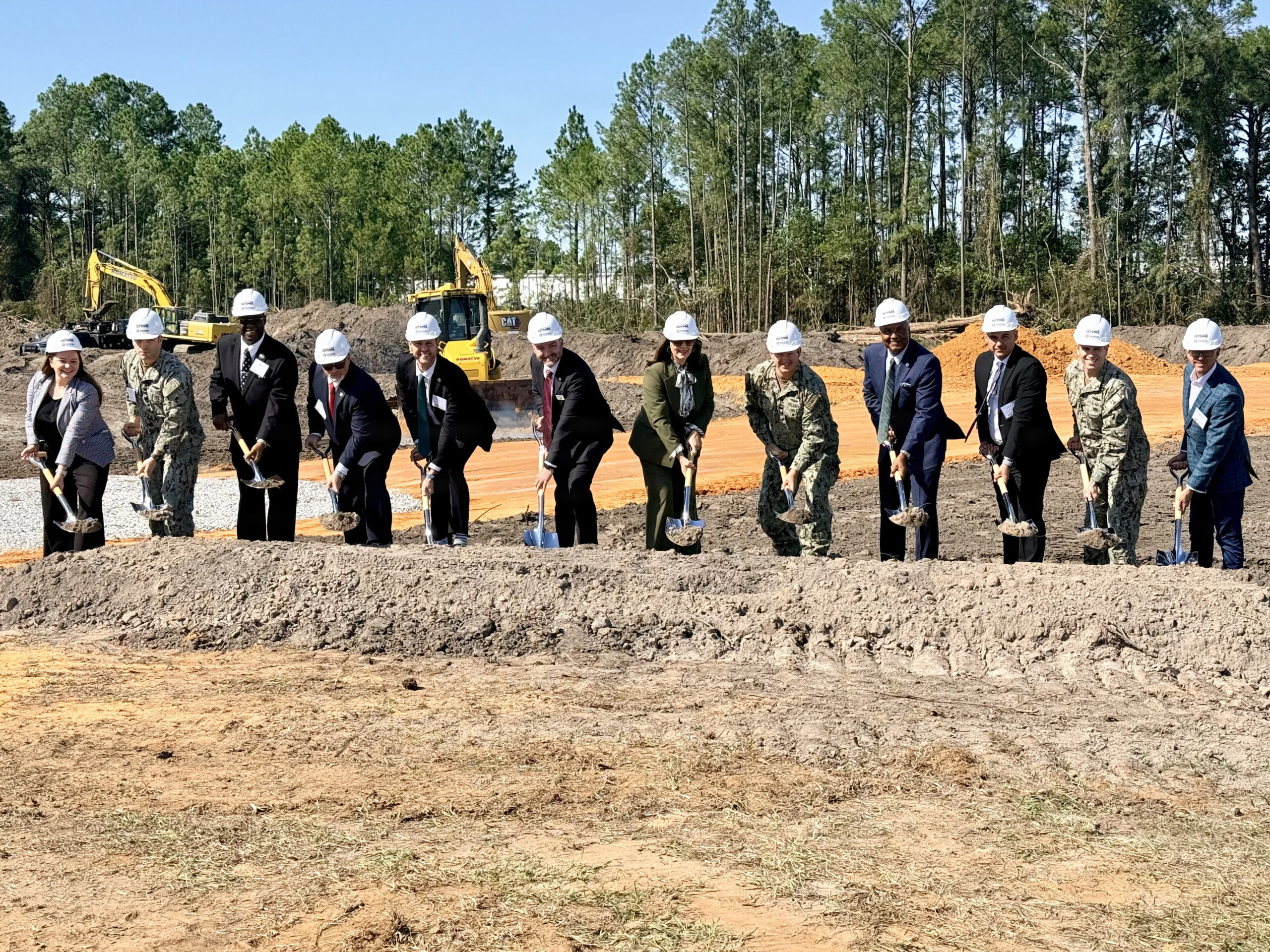 Representatives from the US Navy’s Team Submarine and the Australian Mission to the United States break ground on the third center of excellence at Fairbanks Morse Defense’s Bird-Johnson Propeller Company facility in Pascagoula, Mississippi.