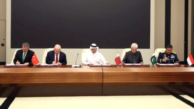 The Memorandum of Understanding was signed by Turkish Minister of National Defence Yaşar Güler, Qatar's Deputy Prime Minister and Minister of State for Defence Affairs Sheikh Saud bin Abdulrahman bin Hasan Al Sani, Indonesia's Deputy Minister of Defence Yusuf Jauhari, and Pakistan's Minister of Defence Khawaja Muhammed Asif.