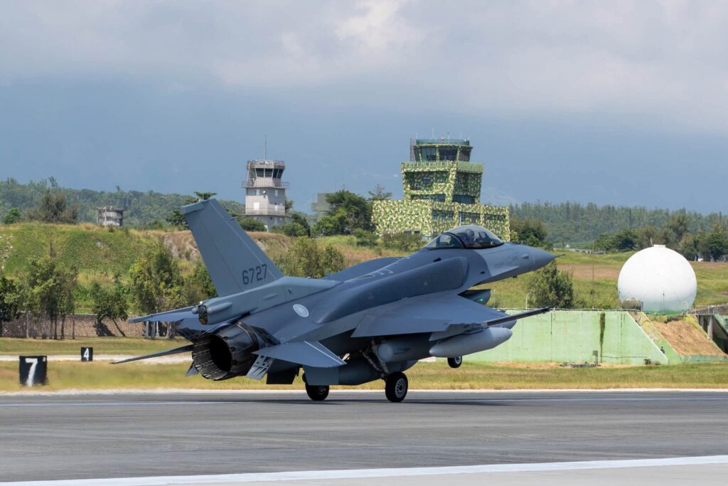 A Republic of China Air Force F-16V combat aircraft. Photo: Taiwanese Ministry of Defense