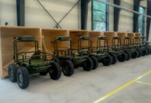Dropla (Logist) 4×4 unmanned ground vehicle. Photo: Dropla Tech