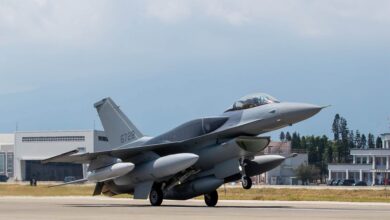 A Republic of China Air Force F-16V combat aircraft