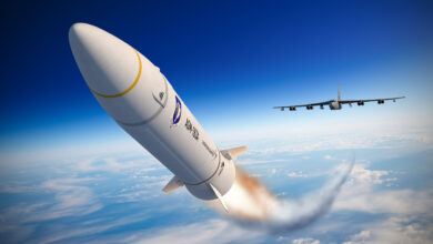 An artist rendition of Lockheed Martin’s Air-Launched Rapid Response Weapon.