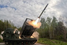 US Army Soldiers conduct a live-fire exercise with a Guided Multiple Launch Rocket System fired from a M270A2 Multiple Launch Rocket System.