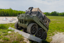 Hunter WOLF unmanned ground vehicle. Photo: BLADE/HDT