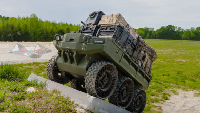 Hunter WOLF unmanned ground vehicle. Photo: BLADE/HDT