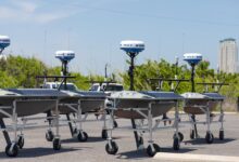 Fleet of Lightfish unmanned surface vessels. Photo: Seasats