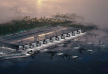 An artist's rendition of the planned submarine hub in the US.