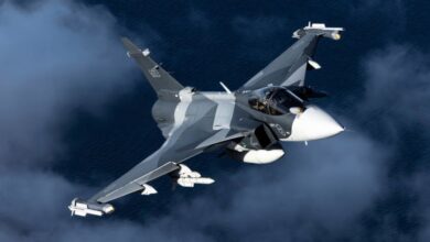 Gripen fighter.