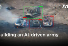 Ukraine’s Defense AI Center A1 uses computer vision to identify armored vehicles in battlefield imagery. Photo: Ministry of Defence of Ukraine