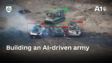 Ukraine’s Defense AI Center A1 uses computer vision to identify armored vehicles in battlefield imagery. Photo: Ministry of Defence of Ukraine