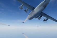 An artistic rendition of MBDA's FCAS drone.