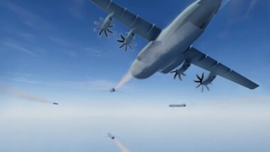 An artistic rendition of MBDA's FCAS drone.