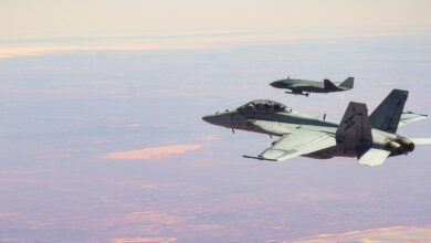 MQ-28 Ghost Bat and the Super Hornet