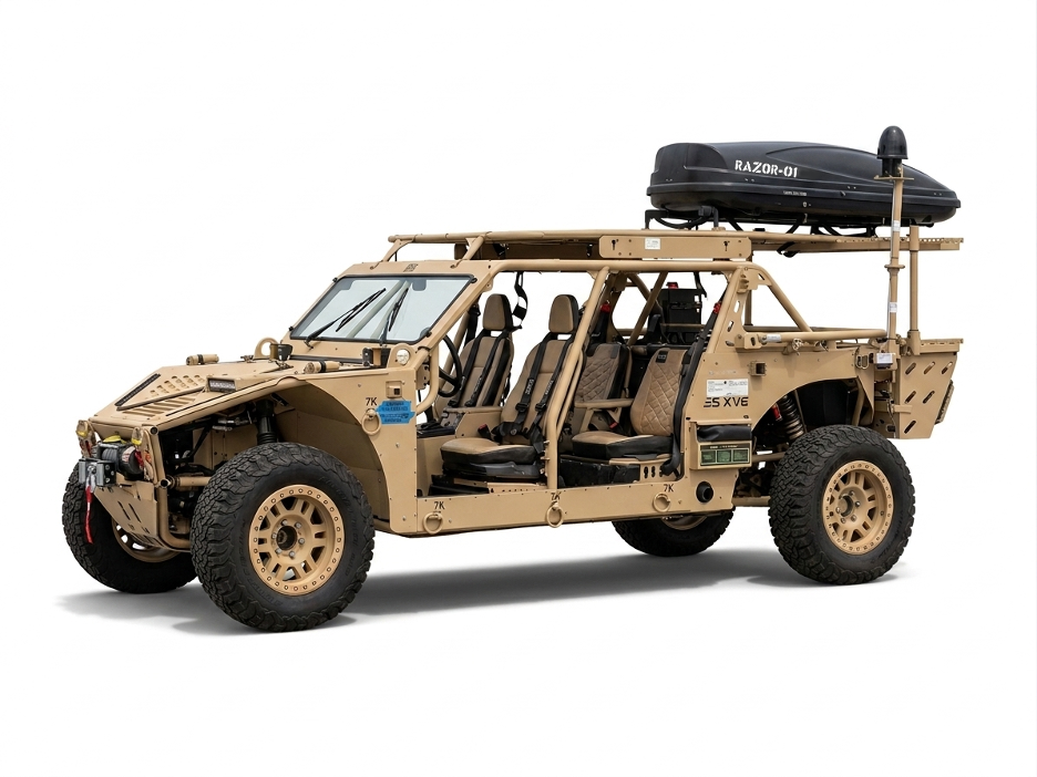 Cipher counter-unmanned aerial system mounted on a vehicle. Photo: RAZOR-01