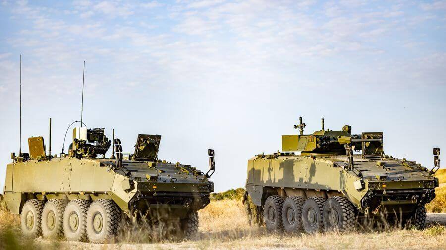 Dragón 8x8 wheeled combat vehicles. Photo: TESS Defense/Indra